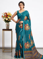 Load image into Gallery viewer, Siri Collections Premium Digital Print Jacquard Crepe Silk Saree