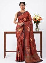 Load image into Gallery viewer, Siri Collections Premium Digital Print Jacquard Crepe Silk Saree