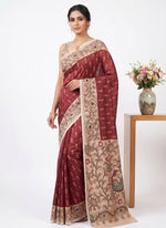 Load image into Gallery viewer, Siri Collections Premium Digital Print Jacquard Crepe Silk Saree