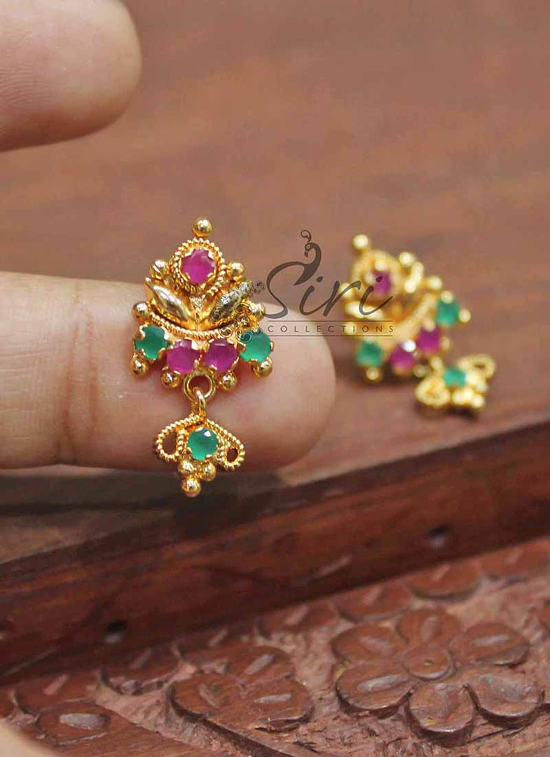 Micro Polish Gold Plated Earrings