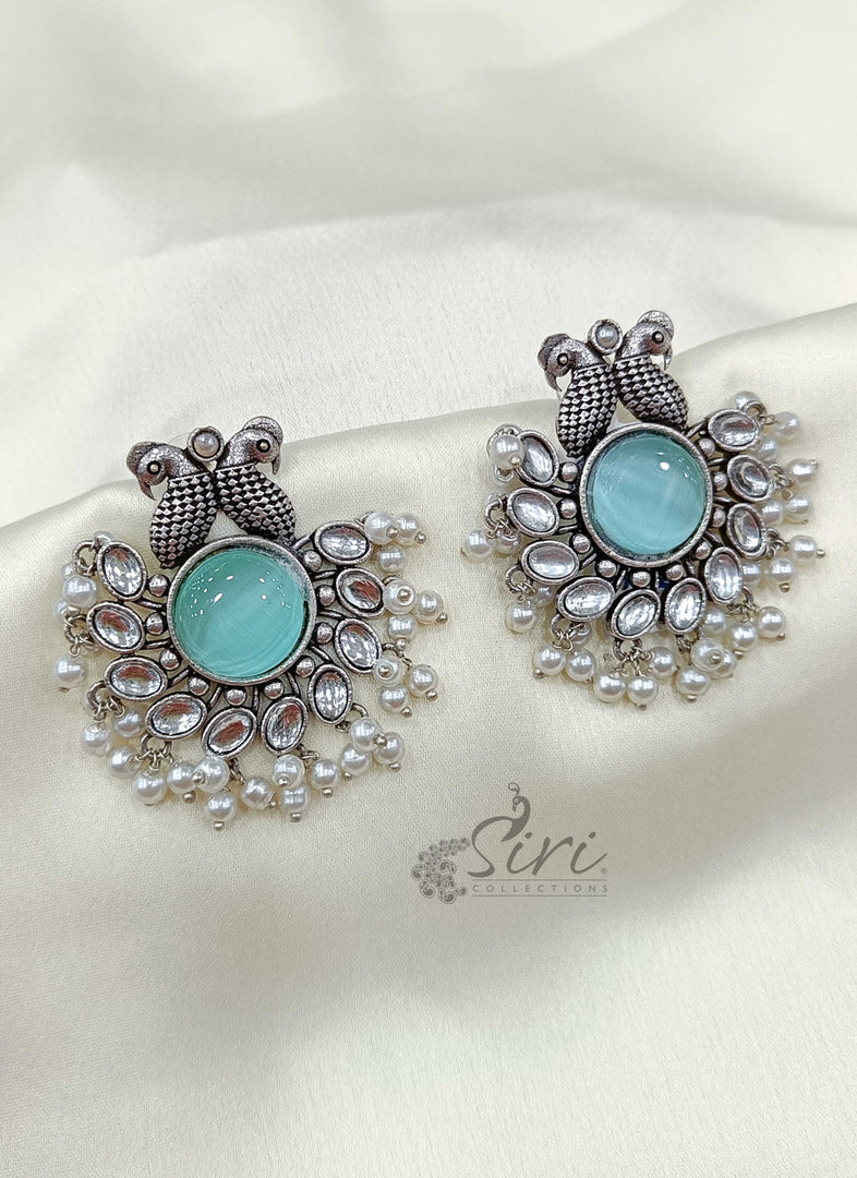 Beautiful Peacock Design Earrings