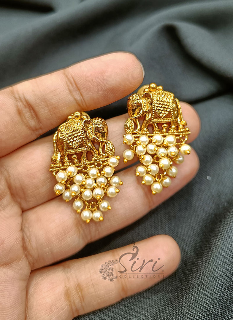 Beautiful Elephant Design Earrings