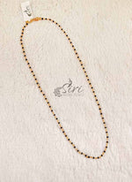 Load image into Gallery viewer, Simple Single Line Black Beads Mangalsutra Chain
