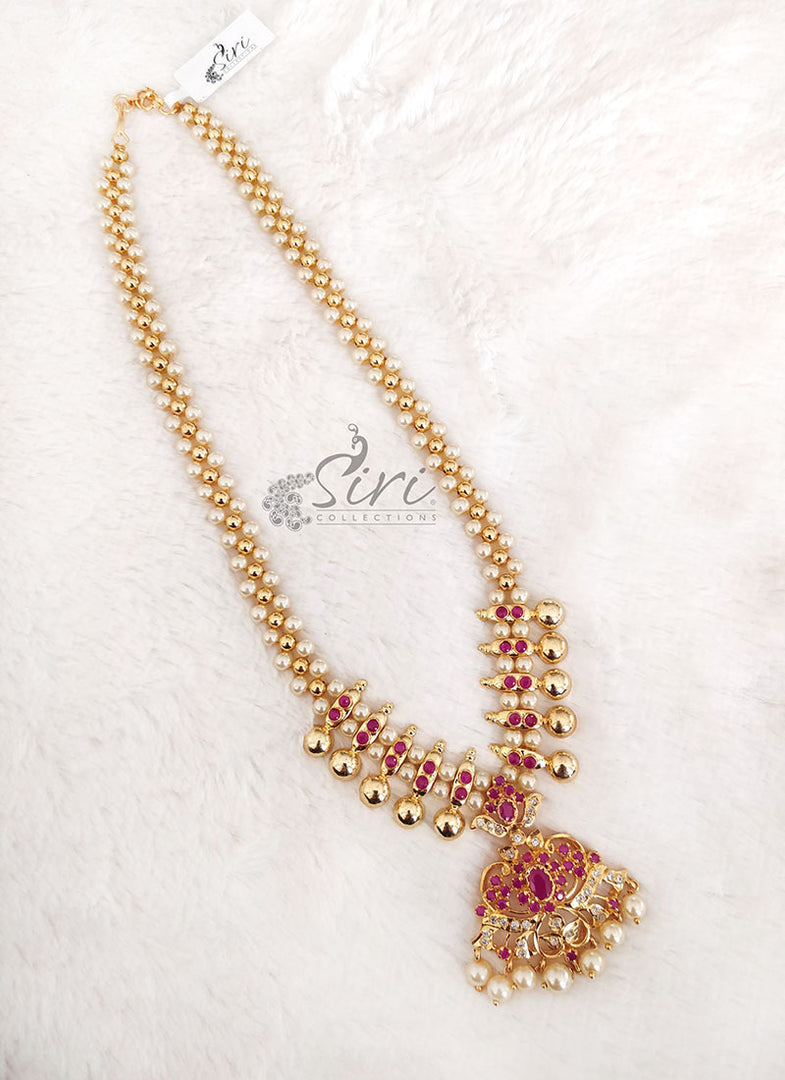 Beautiful Fancy Necklace with Pearl Drops