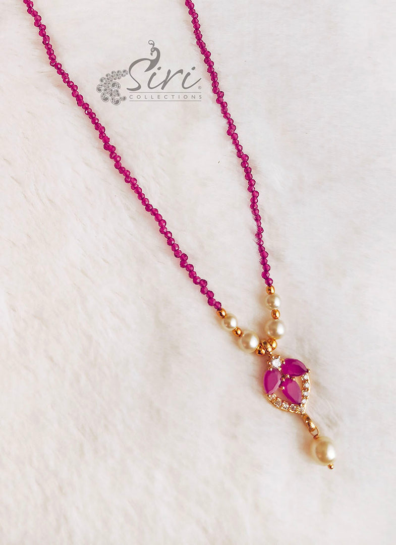 Lovely Simple Ruby Spinels Chain