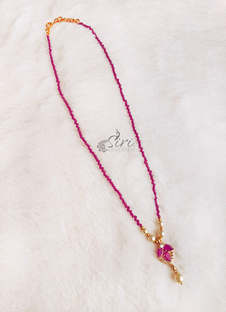 Lovely Simple Ruby Spinels Chain