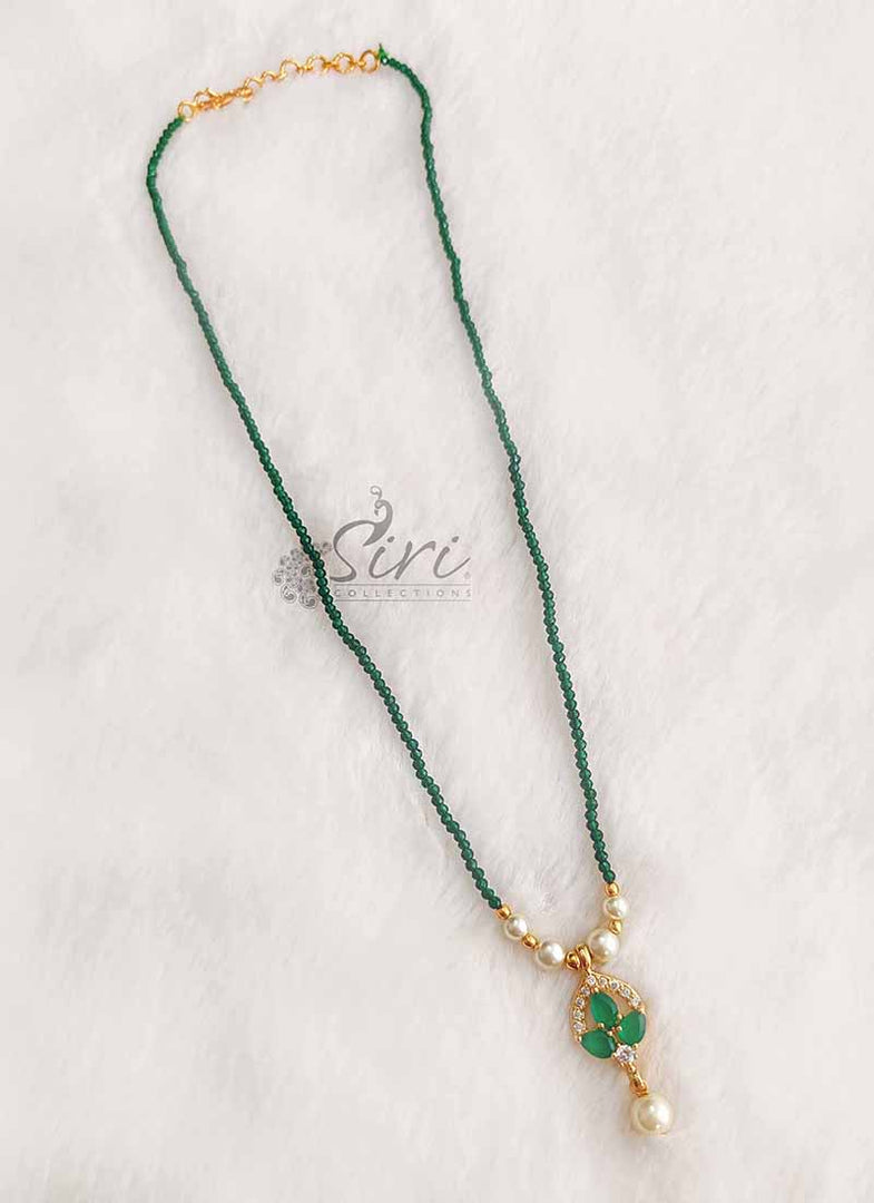 Lovely Simple Emerald Spinels Chain