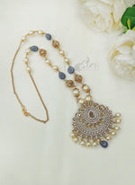 Load image into Gallery viewer, Beautiful South Sea Pearls Maala in Polki Pendant

