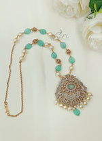 Load image into Gallery viewer, Beautiful South Sea Pearls Maala in Polki Pendant
