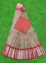 Load image into Gallery viewer, Beautiful Banarasi Organza Lehenga Fabric Set
