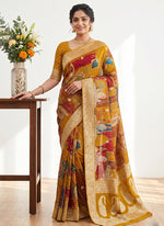 Load image into Gallery viewer, Siri Collections Digital Print Pure Banarasi Georgette
