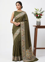 Load image into Gallery viewer, Siri Collections Digital Print Pure Viscose Crepe Silk Saree with Blouse