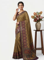 Load image into Gallery viewer, Siri Collections Digital Print Pure Viscose Crepe Silk Saree with Blouse