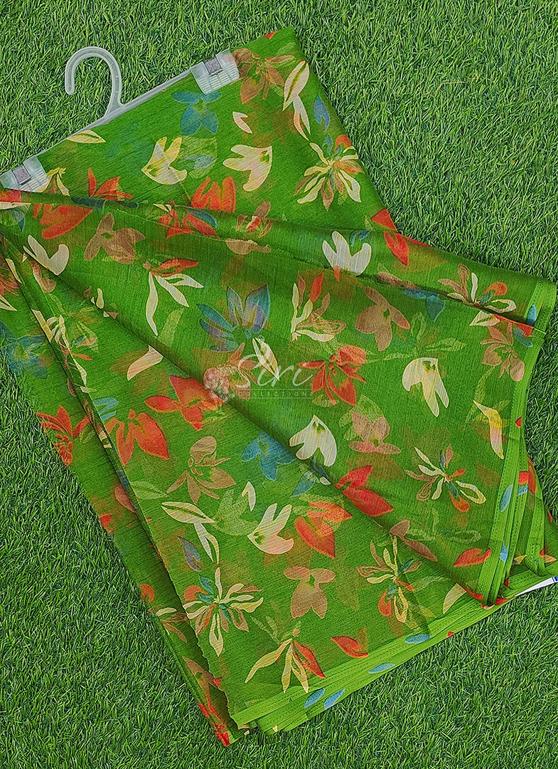 Siri Collections Beautiful Printed Floral Chiffon Saree