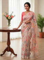Load image into Gallery viewer, Beautiful Printed Chiffon Saree
