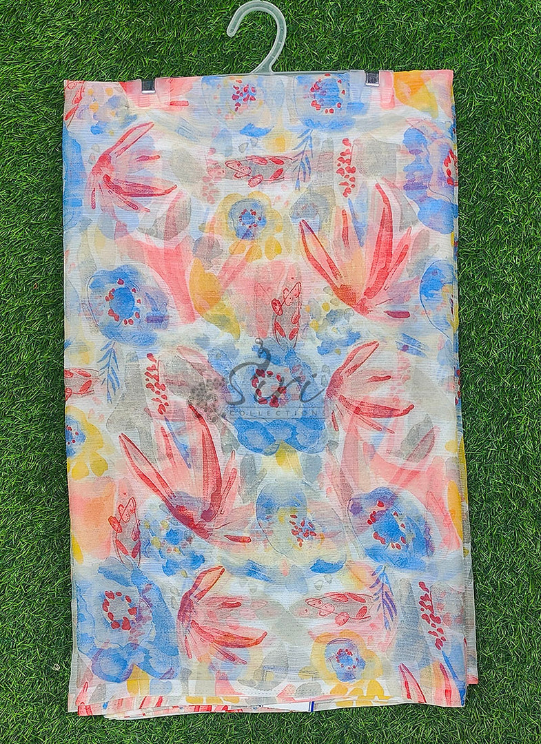 Beautiful Printed Chiffon Saree