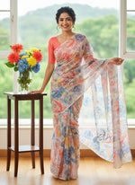 Load image into Gallery viewer, Beautiful Printed Chiffon Saree
