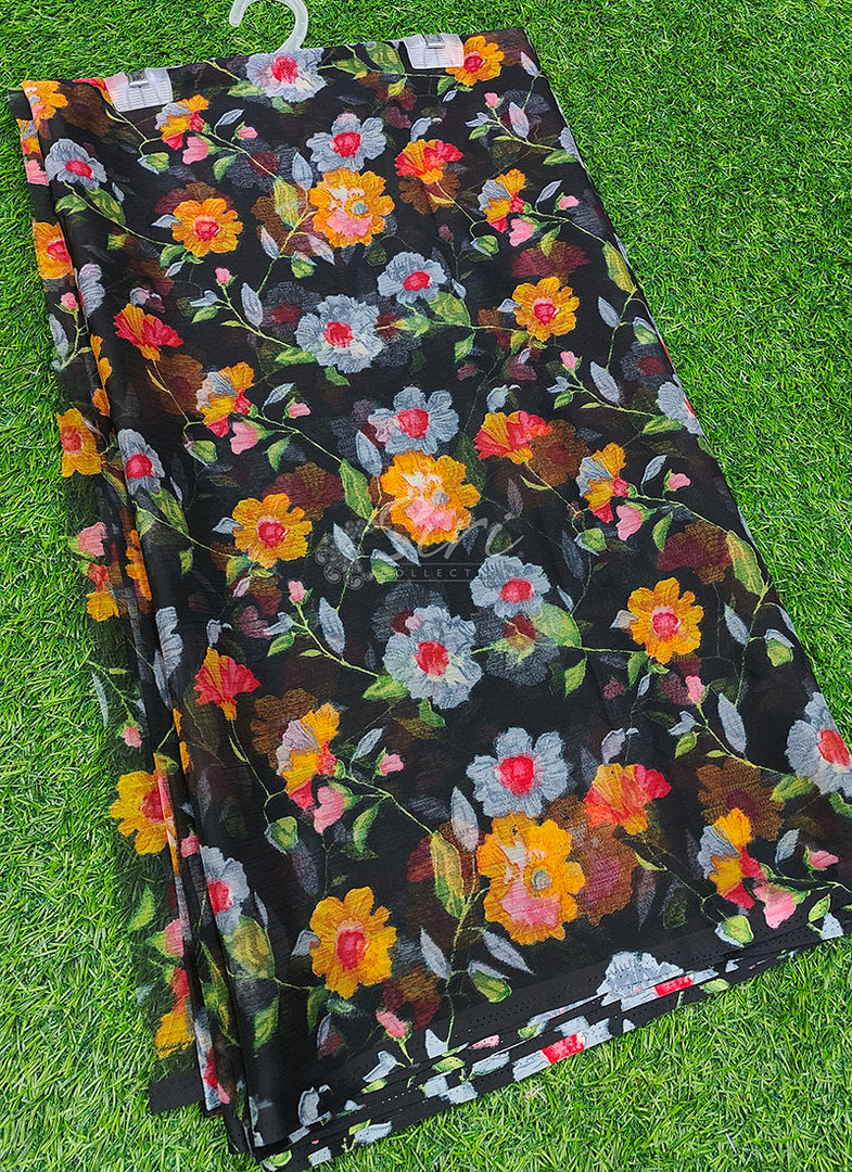 Beautiful Printed Chiffon Saree