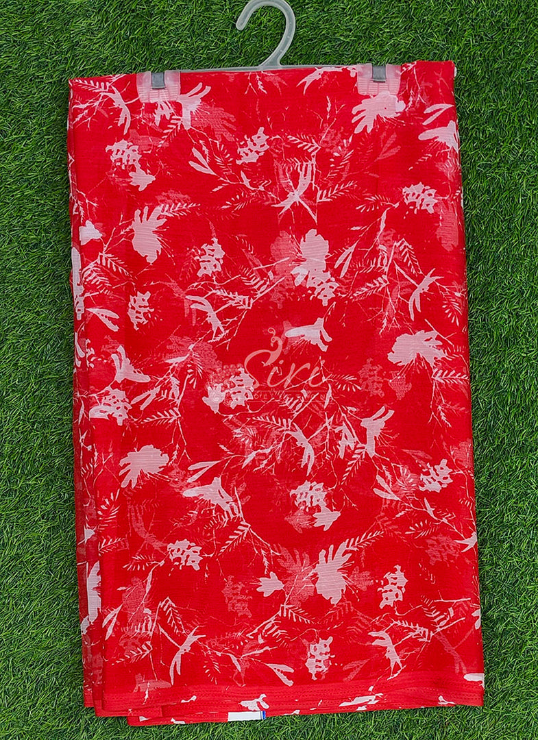 Siri Collections Beautiful Printed Chiffon Saree