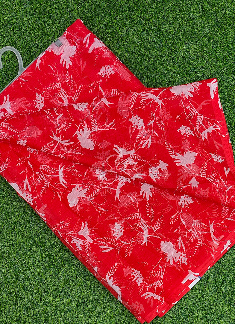 Siri Collections Beautiful Printed Chiffon Saree