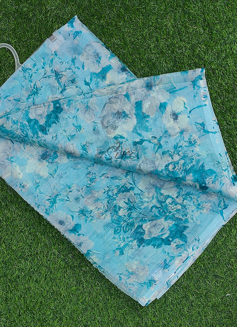 Siri Collections Beautiful Printed Chiffon Saree