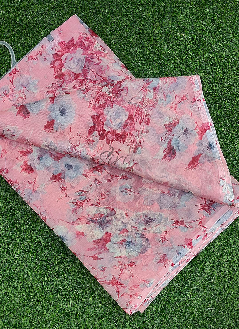 Siri Collections Beautiful Printed Chiffon Saree
