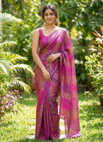 Load image into Gallery viewer, Latest Beautiful Printed Nara Chiffon Saree