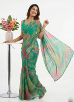 Load image into Gallery viewer, Latest Beautiful Printed Nara Chiffon Saree