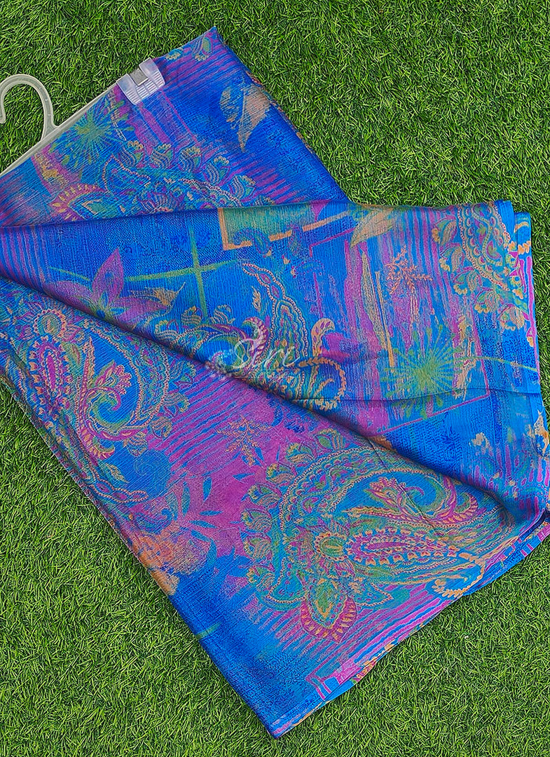 Latest Beautiful Printed Nara Chiffon Saree