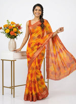 Load image into Gallery viewer, Latest Multi Colour Printed Chiffons Saree with Blouse