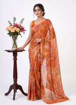 Load image into Gallery viewer, Latest Beautiful Printed Nara Chiffon Saree