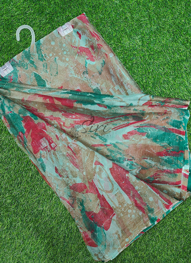Latest Beautiful Printed Nara Chiffon Saree