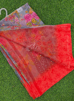 Load image into Gallery viewer, Latest Beautiful Printed Chiffon Saree with Border
