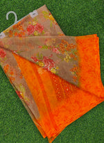 Load image into Gallery viewer, Latest Beautiful Printed Chiffon Saree with Border