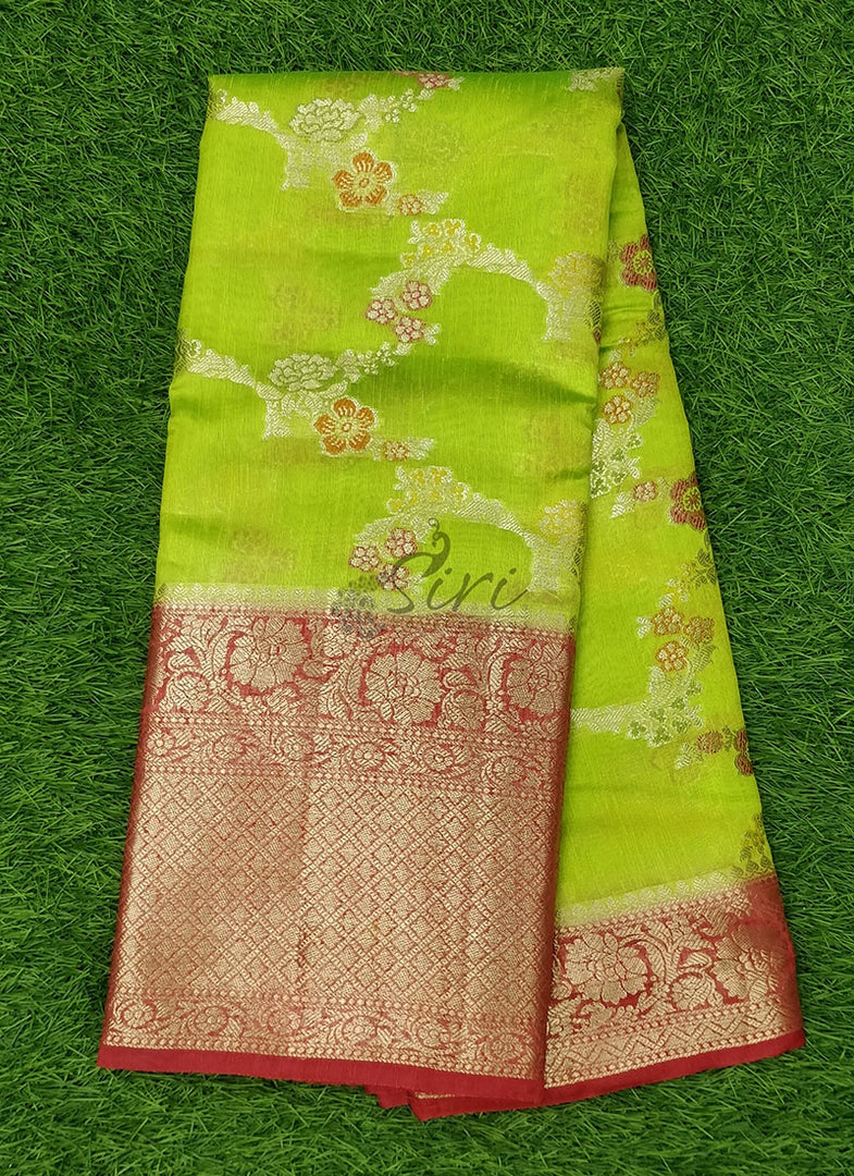 Beautiful Pure Matka Dupion Silk Saree in Rich Border Pallu
