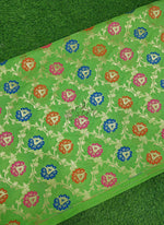 Load image into Gallery viewer, Beautiful Banarasi Silk Fabric in Multi Meena Jaal