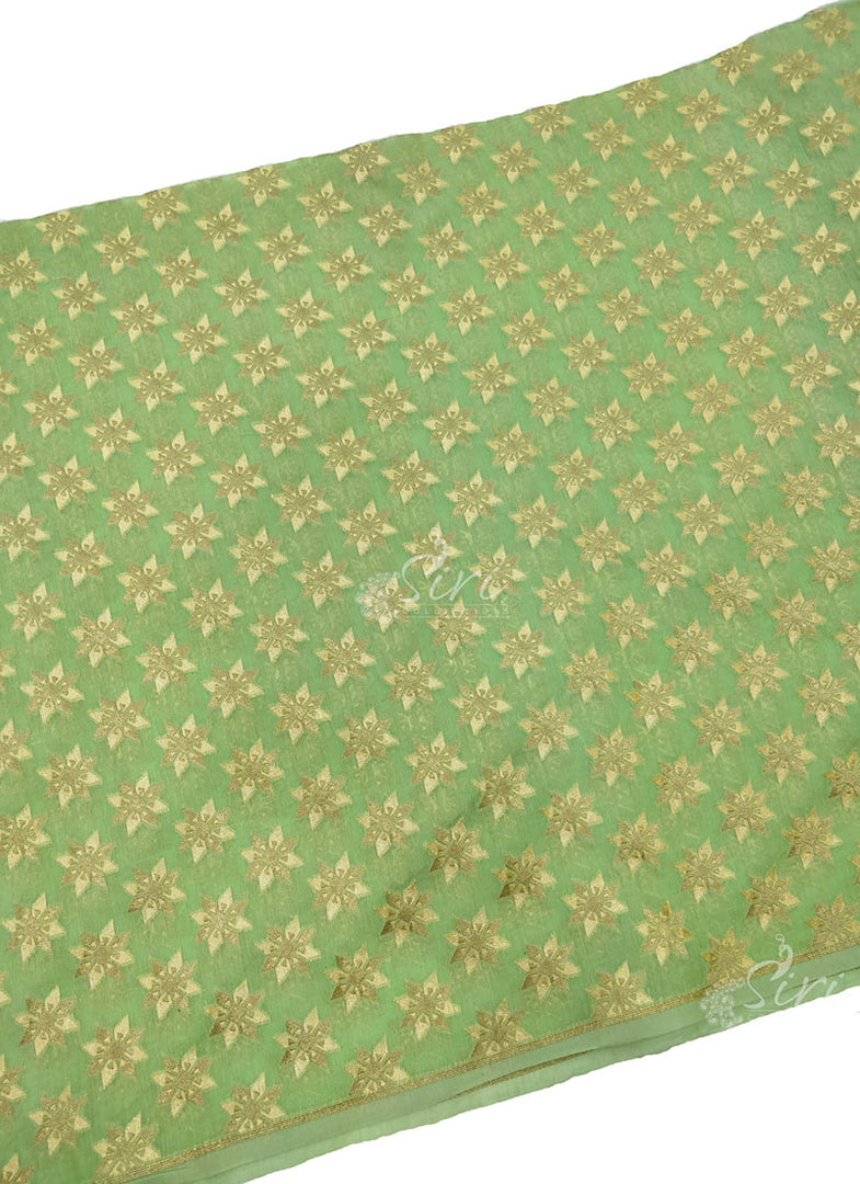 Elegant Chanderi Fabric in Flower Buti Design