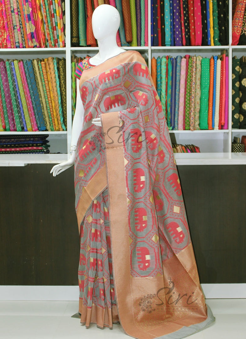 Beautiful Banarasi Cotton Silk Saree