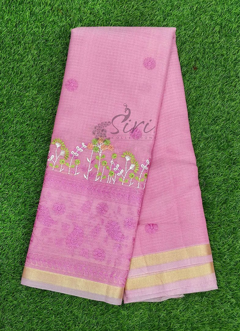 Lovely Fancy Kota Saree in Embroidery Work