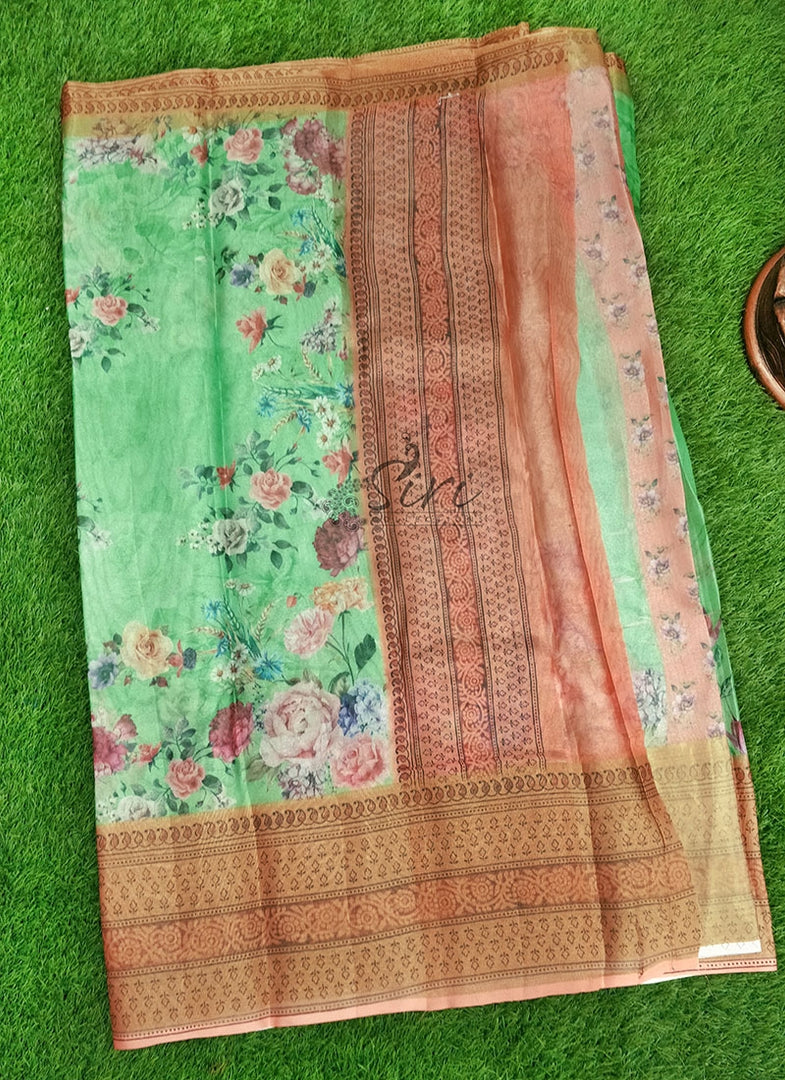 Lovely Printed Warm Silk Saree
