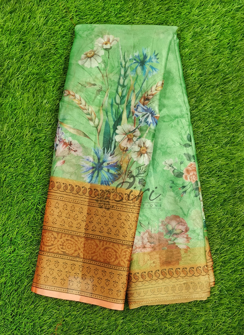 Lovely Printed Warm Silk Saree