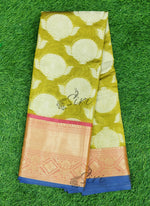 Load image into Gallery viewer, Beautiful Kora Cotton Saree with Kanchi Borders