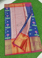 Load image into Gallery viewer, Beautiful Silk Cotton Saree in Rich Borders