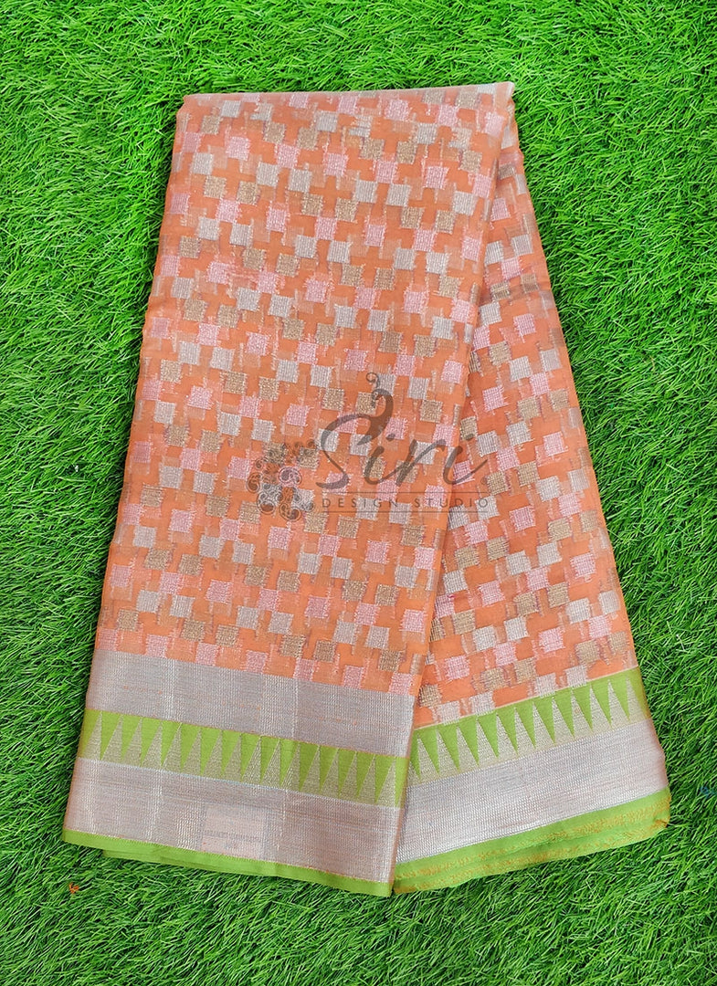 Beautiful Fancy Saree in Multi Colour Zari