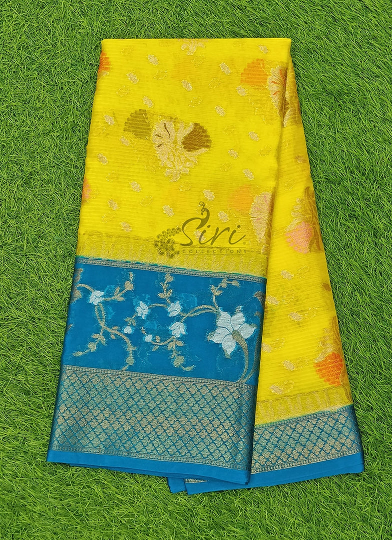 Beautiful Fancy Saree in Contrast Border and Rich Pallu