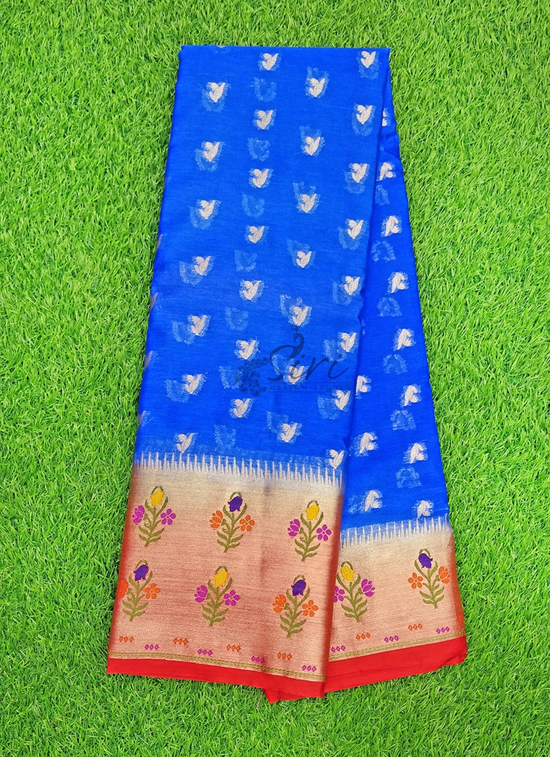 Beautiful Fancy Soft Paithani Silk Saree