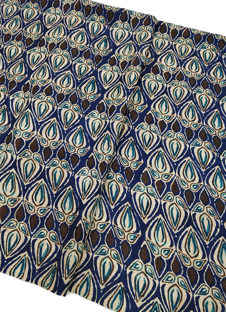Multicolour Manipuri Silk Fabric in Digital Print