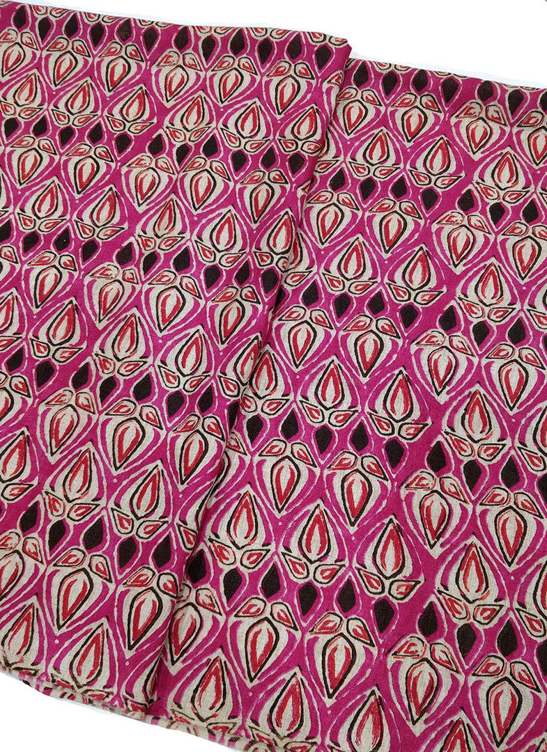 Multicolour Manipuri Silk Fabric in Digital Print