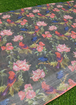 Load image into Gallery viewer, Lovely Digital Print Linen Cotton Blend Fabric