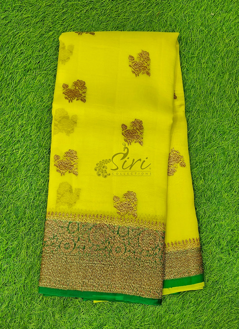 Lovely Pure Handloom Banarasi Kora Silk Saree
